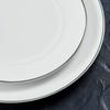 SERVIS PLATINIUM - vit/silver, Klassisk, keramik - Gourmesto
