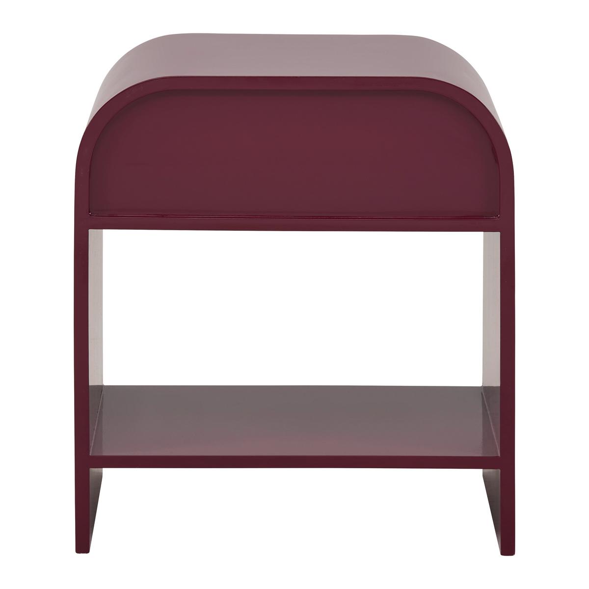 Noćni Ormarić Ruby - boja crnog vina, Moderno, pločasti materijal (40/45/30cm) - Modern Living