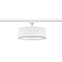 Schienensystem-Hängeleuchte Hotel Duoline Weiß max. 25 W - Weiß, Design, Textil (30/16,3cm) - Trio Leuchten