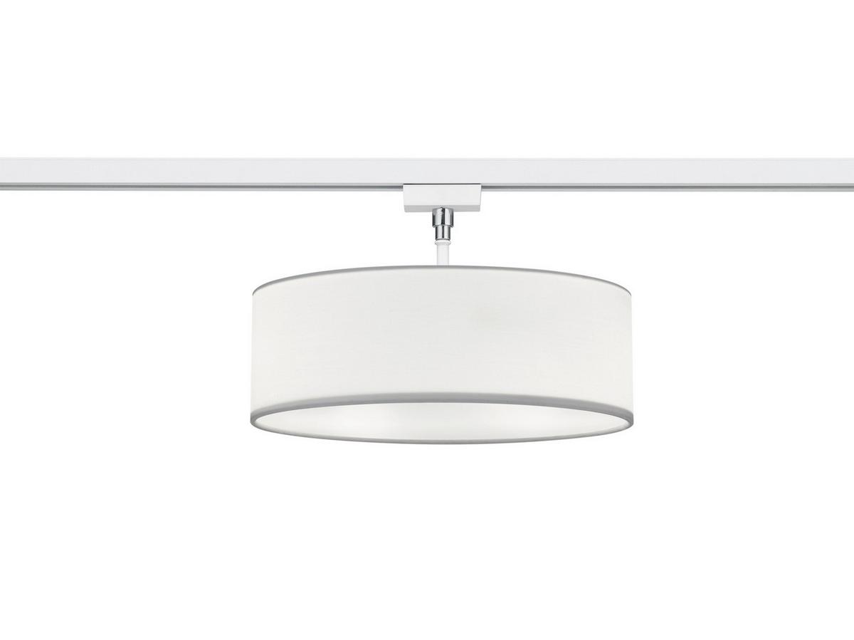 Schienensystem-Hängeleuchte Hotel Duoline Weiß max. 25 W - Weiß, Design, Textil (30/16,3cm) - Trio Leuchten