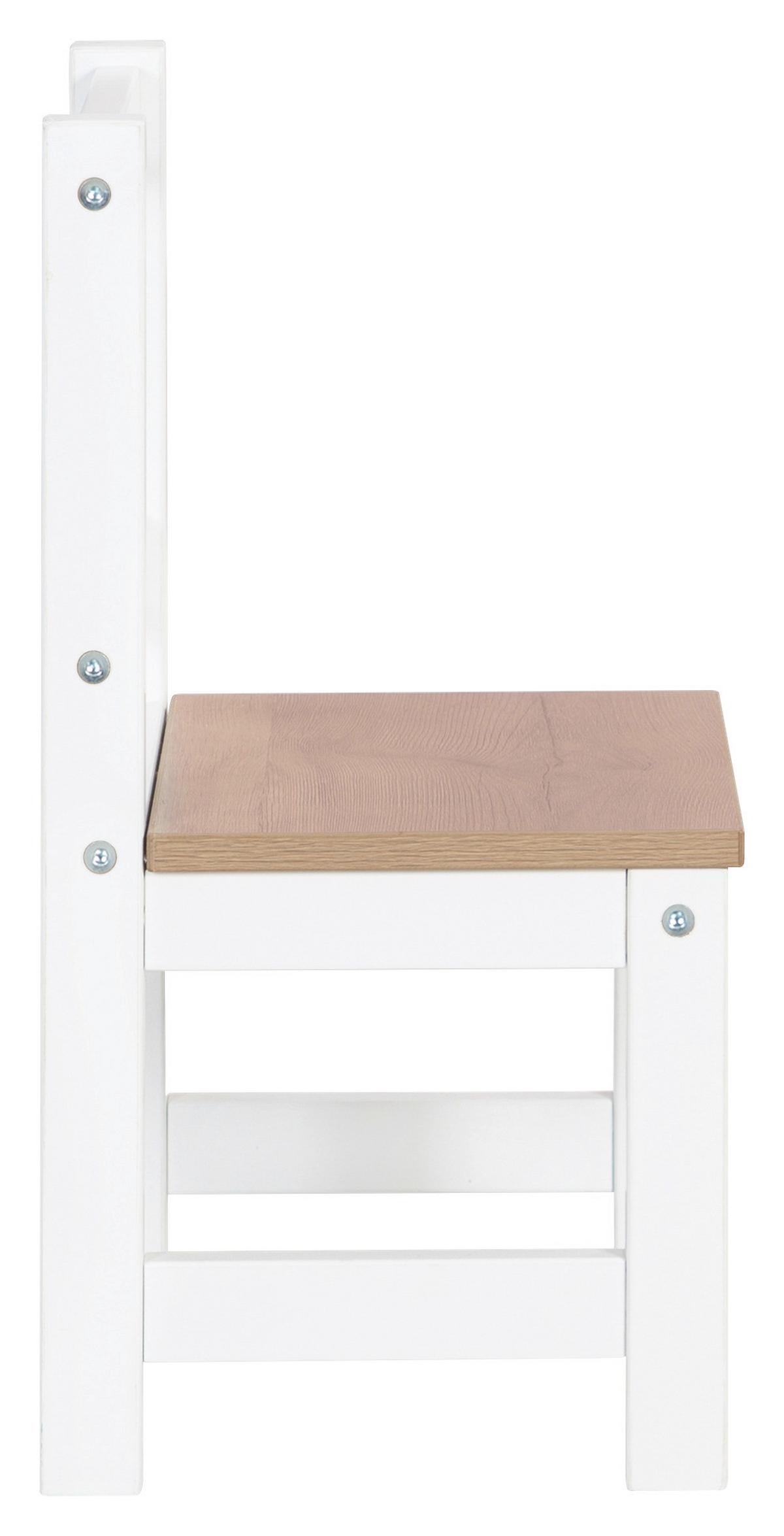 Kindersitzgruppe Woody in Natur/Weiß - Hellbraun/Weiß, Holzwerkstoff (28.5null) - Roba