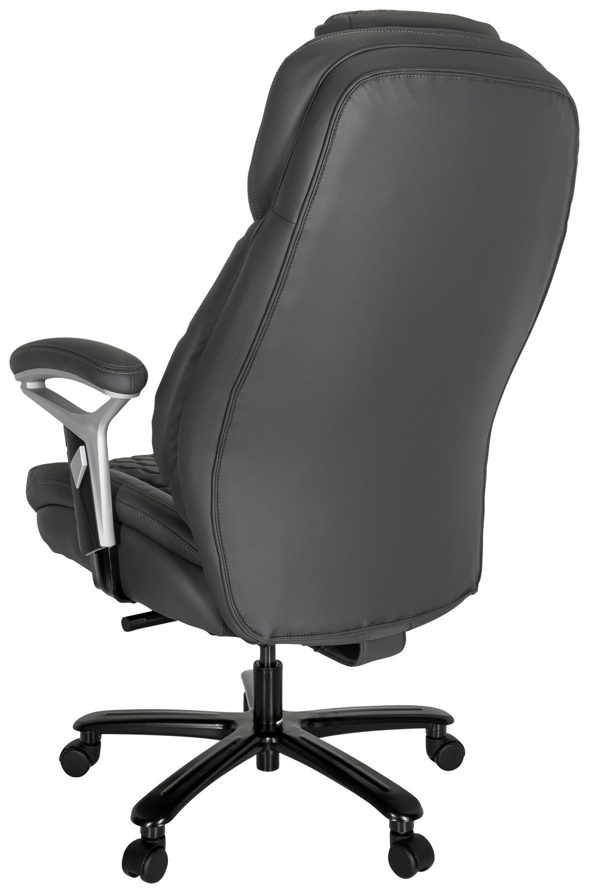 Pisarniški Stol Pullmann, Siva - srebrne barve/siva, Moderno, kovina/umetna masa (73/138/85cm) - MID.YOU