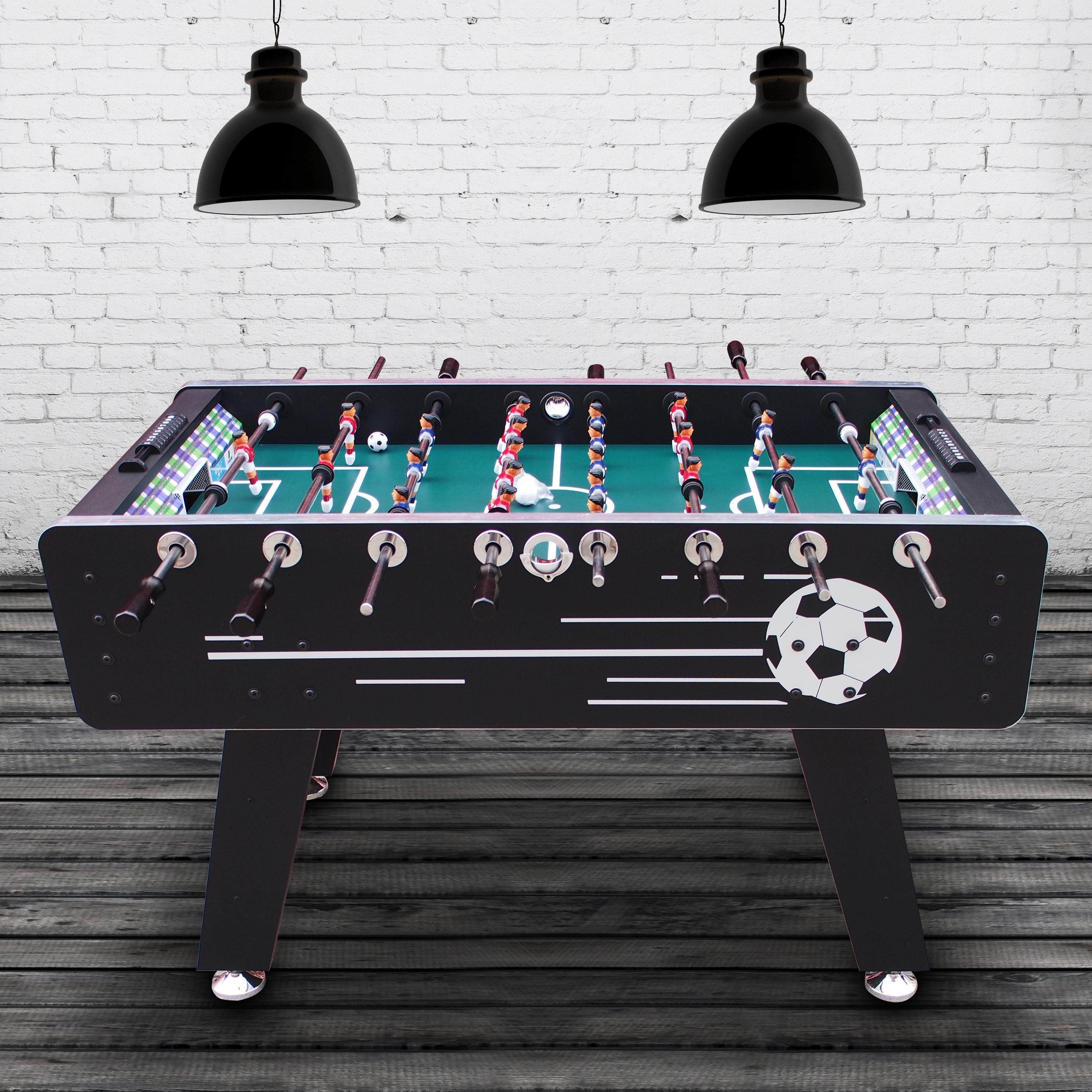 Tischfußball Arena in Schwarz - Schwarz, Basics, Holz (75/88/141cm) - Ambia Garden