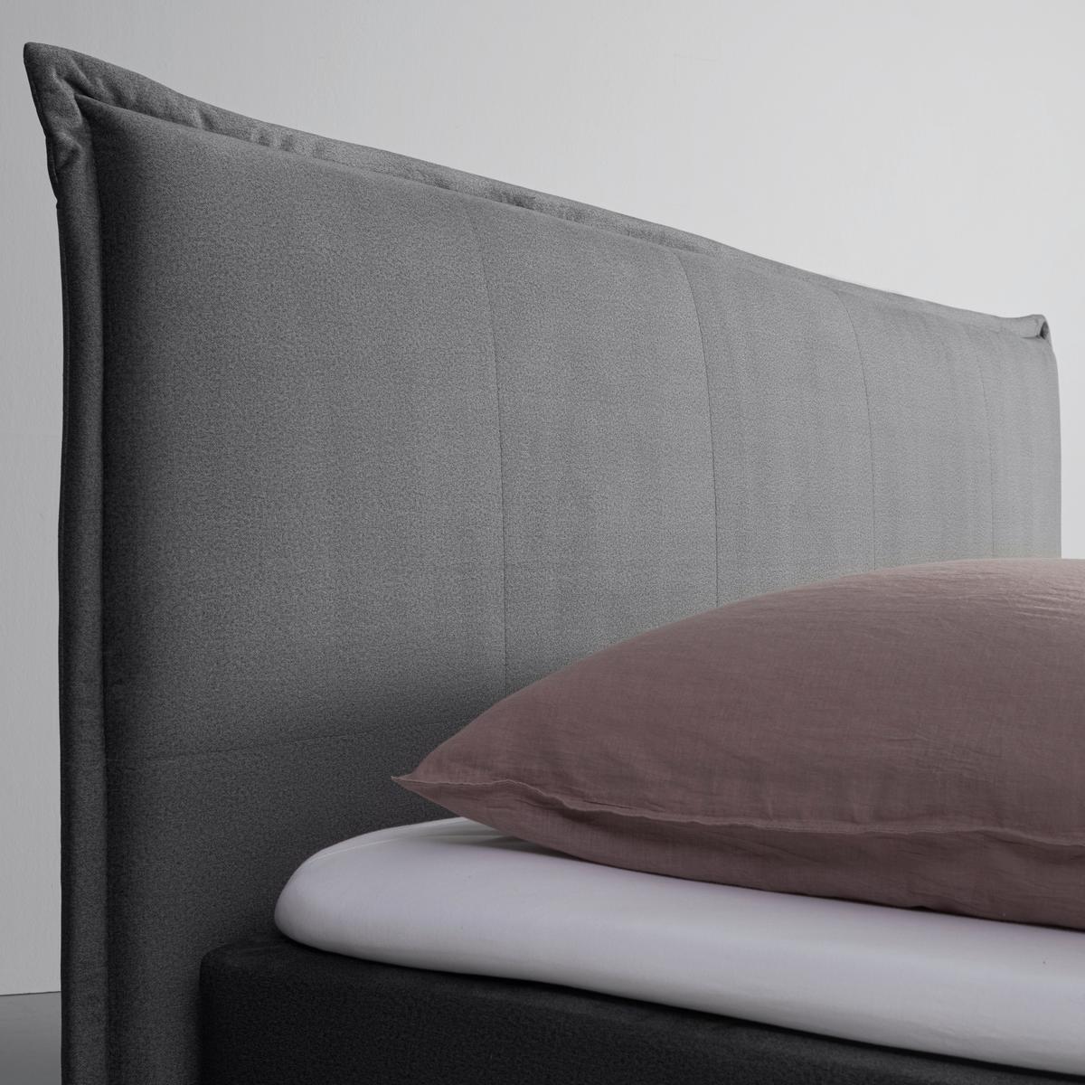 Boxspring-ágy Leonora - szürke, Modern, textil/fa (200/200cm) - Bessagi Home