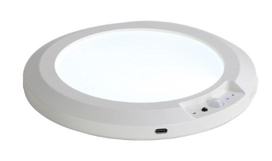 TAKLAMPA BATTERI - vit, Modern, metall/plast (19/1,5cm) - Mömax