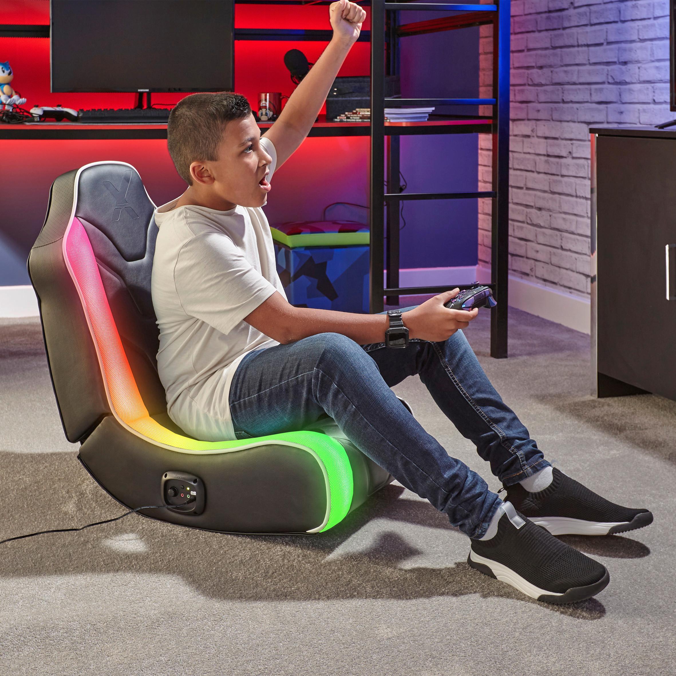Gamingsessel Chimera ca. 42x68x74 cm Schwarz - Schwarz, MODERN, Kunststoff/Textil (42/68/74cm) - X Rocker