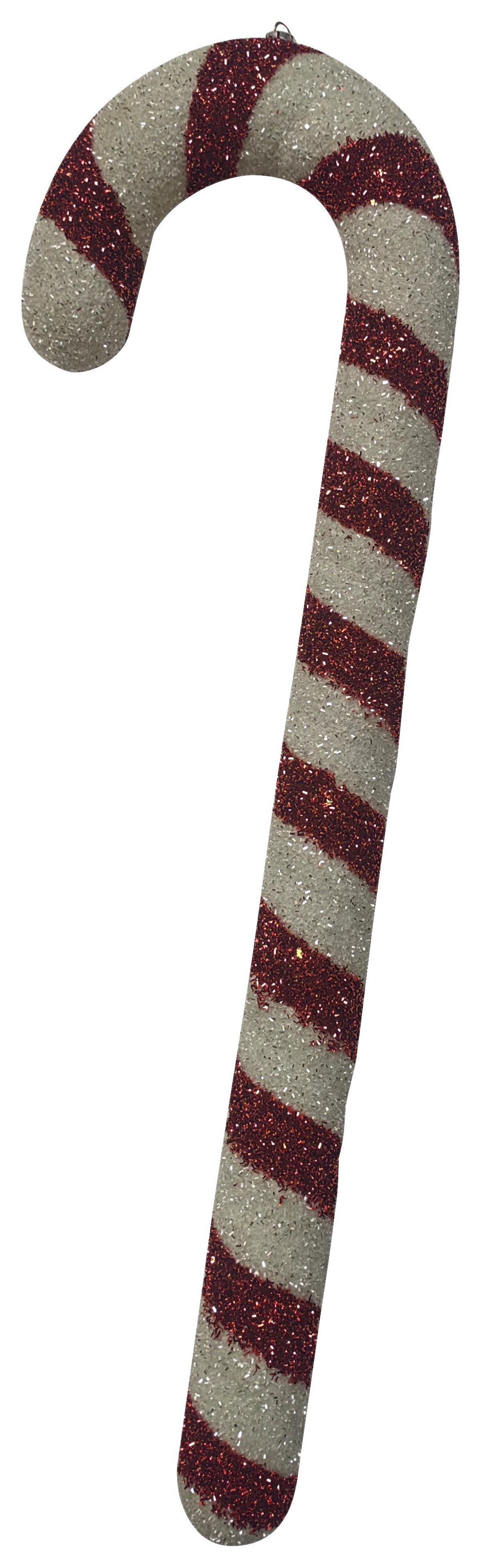 Dekorativni Obesek Candy Cane - rdeča/bela, kovina/umetna masa (27/91,4/6,7cm) - Mömax