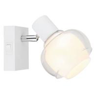 Reflektor Tokki - barve kroma/bela, Design, kovina/steklo (10,5/13,5/12,5cm) - Globo