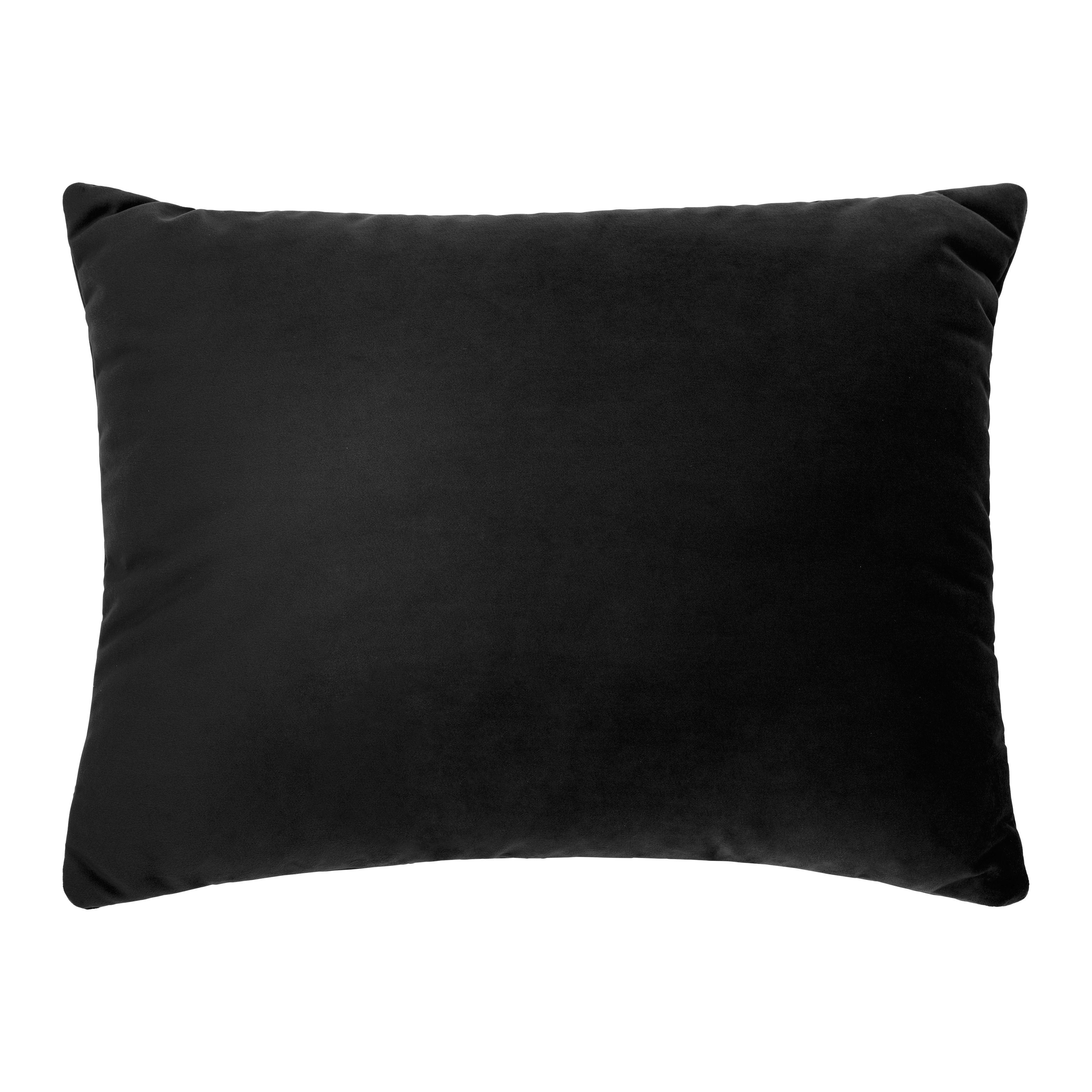 Sofakissen Trendy Schwarz ca. 55x40cm - Schwarz, Modern (55/40cm) - Premium Living