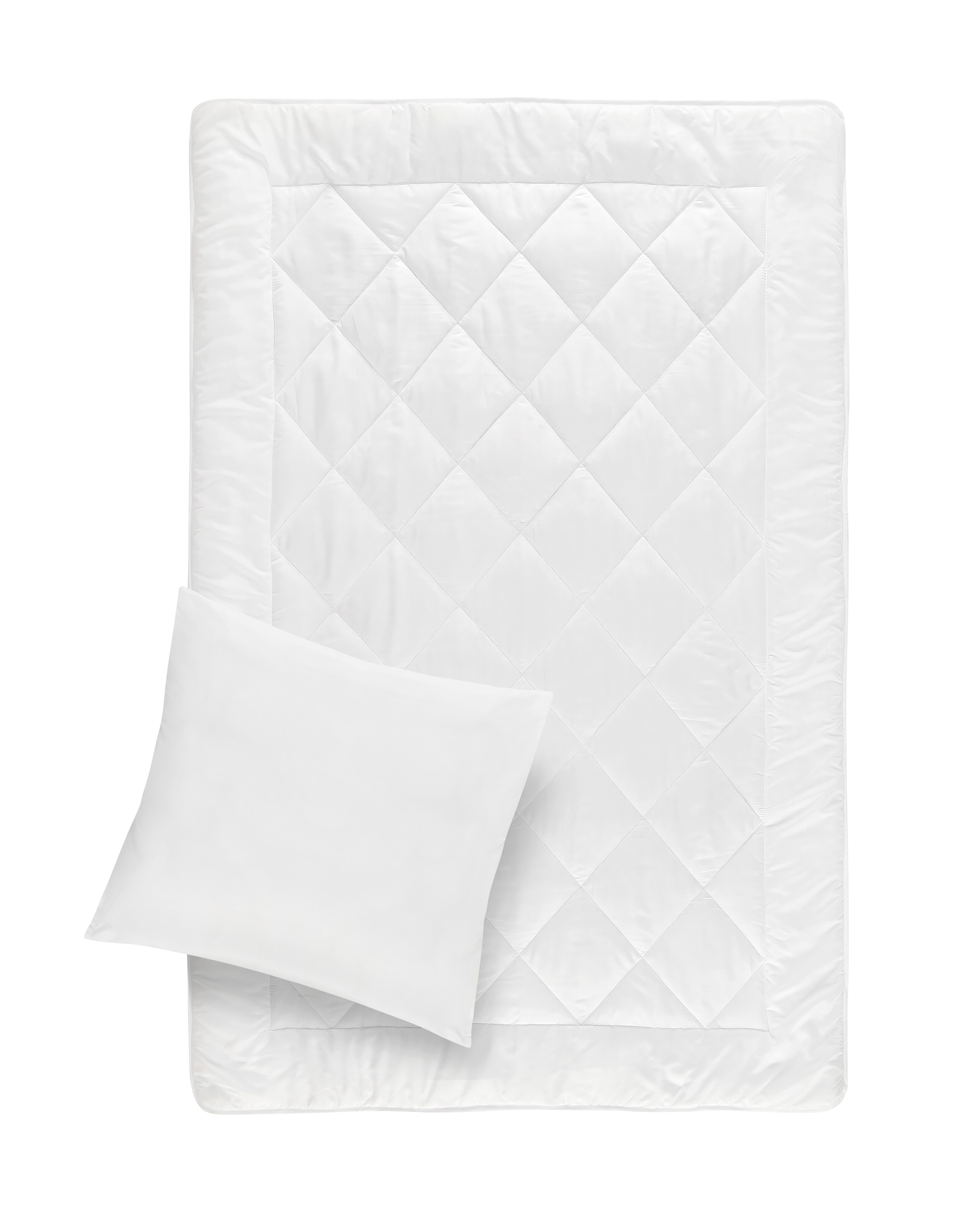 Bettenset Sabine Weiß ca. 135x200cm - Weiß, KONVENTIONELL, Textil (135/200cm) - Based