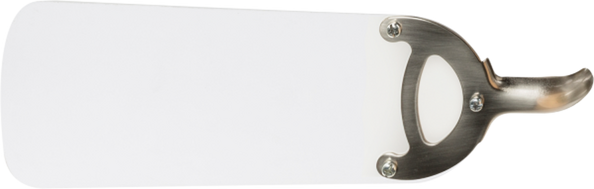 Plafonski Ventilator 0307w Ugo - srebrna, Lajfstajl, staklo/metal (76/28cm)