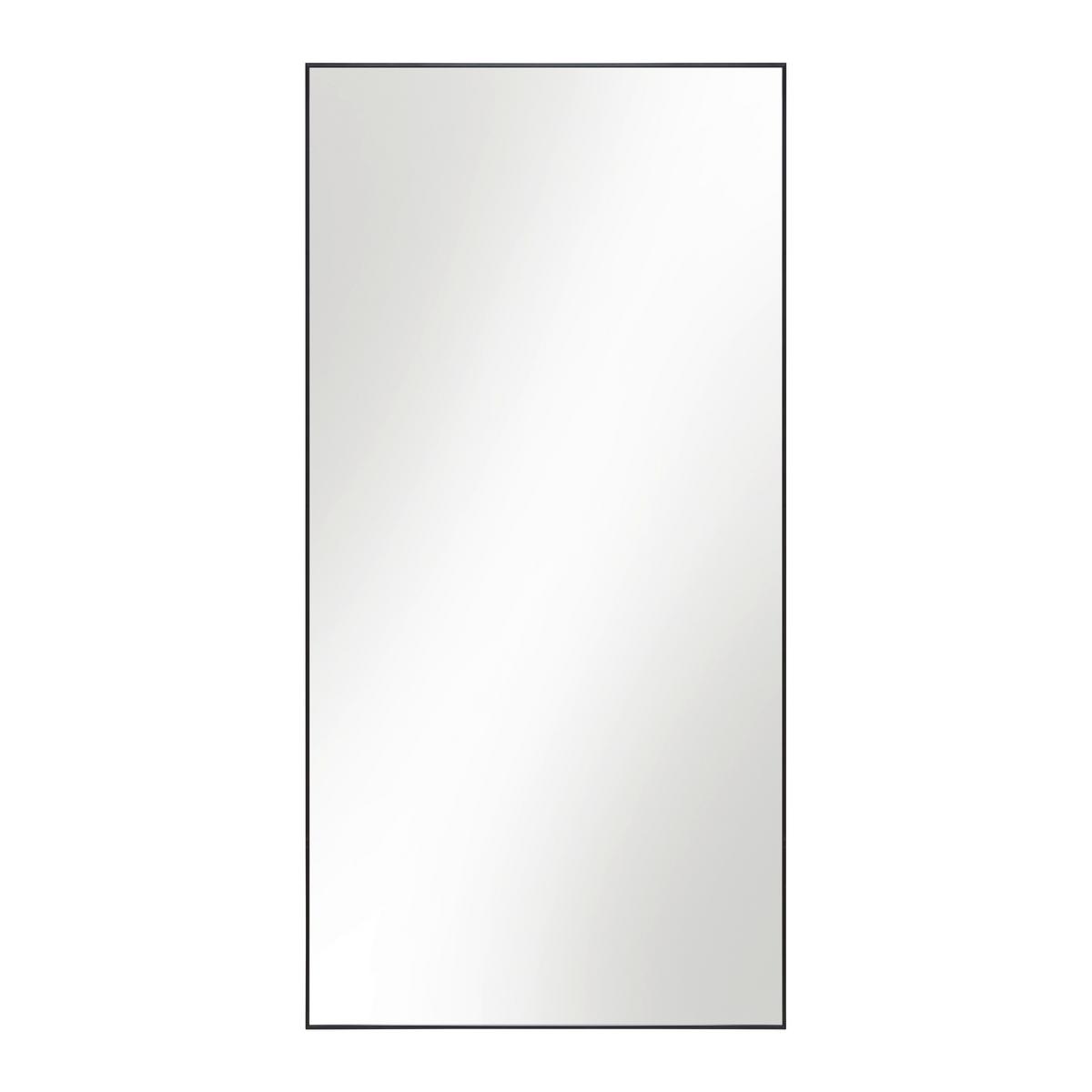 Stand/Wandspiegel Britt Schwarz - Schwarz, MODERN, Glas/Metall (100/200cm) - Mömax