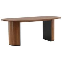 ESSTISCH BIANCA - Schwarz/Naturfarben, Design, Holz/Holzwerkstoff (200/90/75cm) - Livetastic