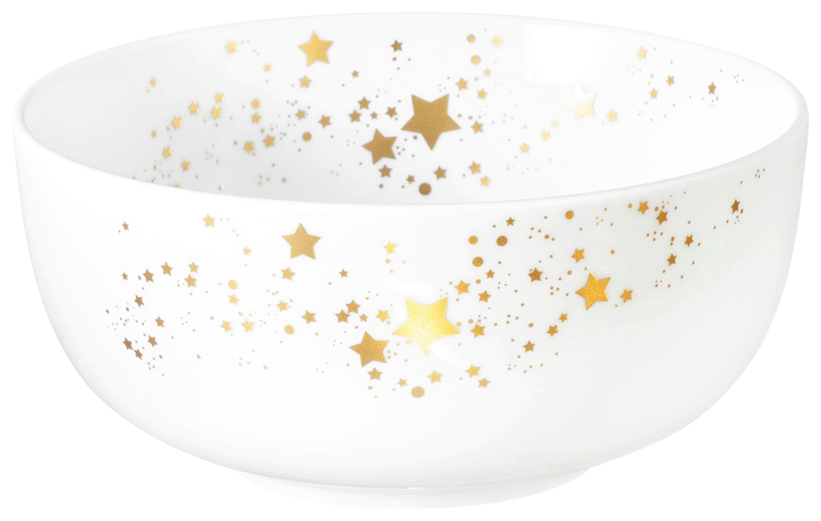 MISECZKA DO MUSLI 001.772115 - biały/kolor złoty, Design, ceramika (15cm) - Seltmann Weiden