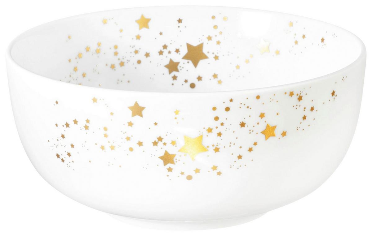 MISECZKA DO MUSLI 001.772115 - biały/kolor złoty, Design, ceramika (15cm) - Seltmann Weiden