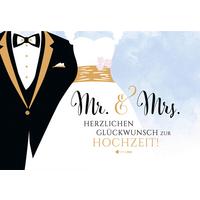 Glückwunschkarte Edelschwarz Multicolor - Basics, Papier (18/13cm)