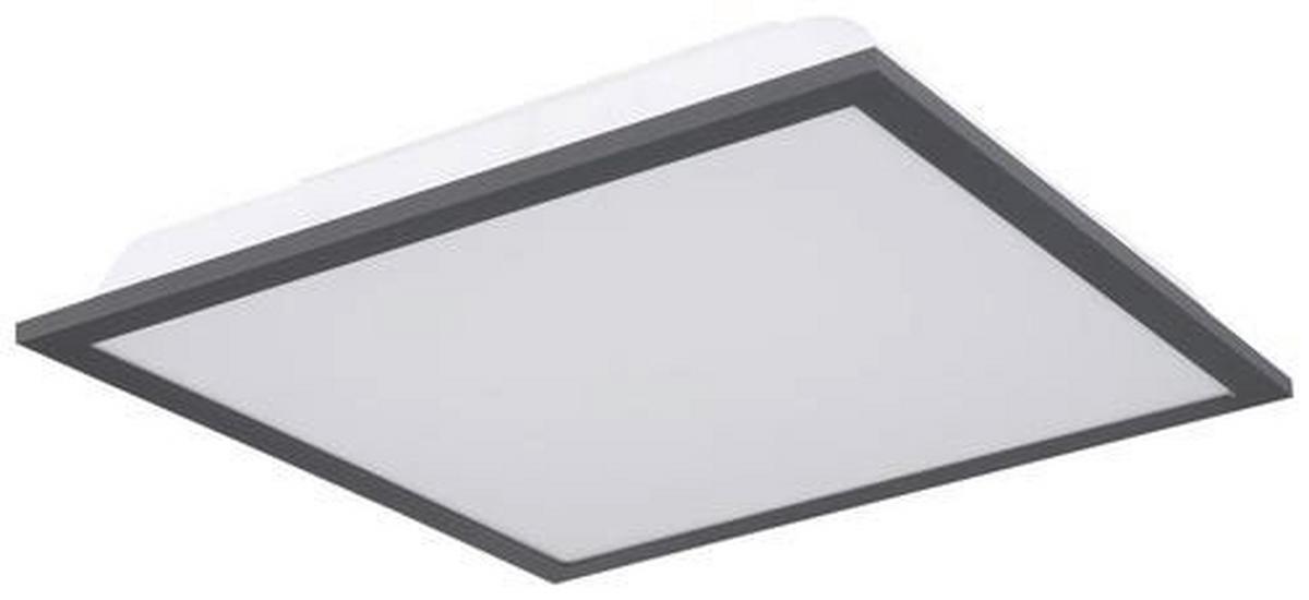 LED-Deckenleuchte Doro max. 12 Watt - Opal/Graphitfarben, Basics, Kunststoff/Metall (30/30/6cm) - Globo