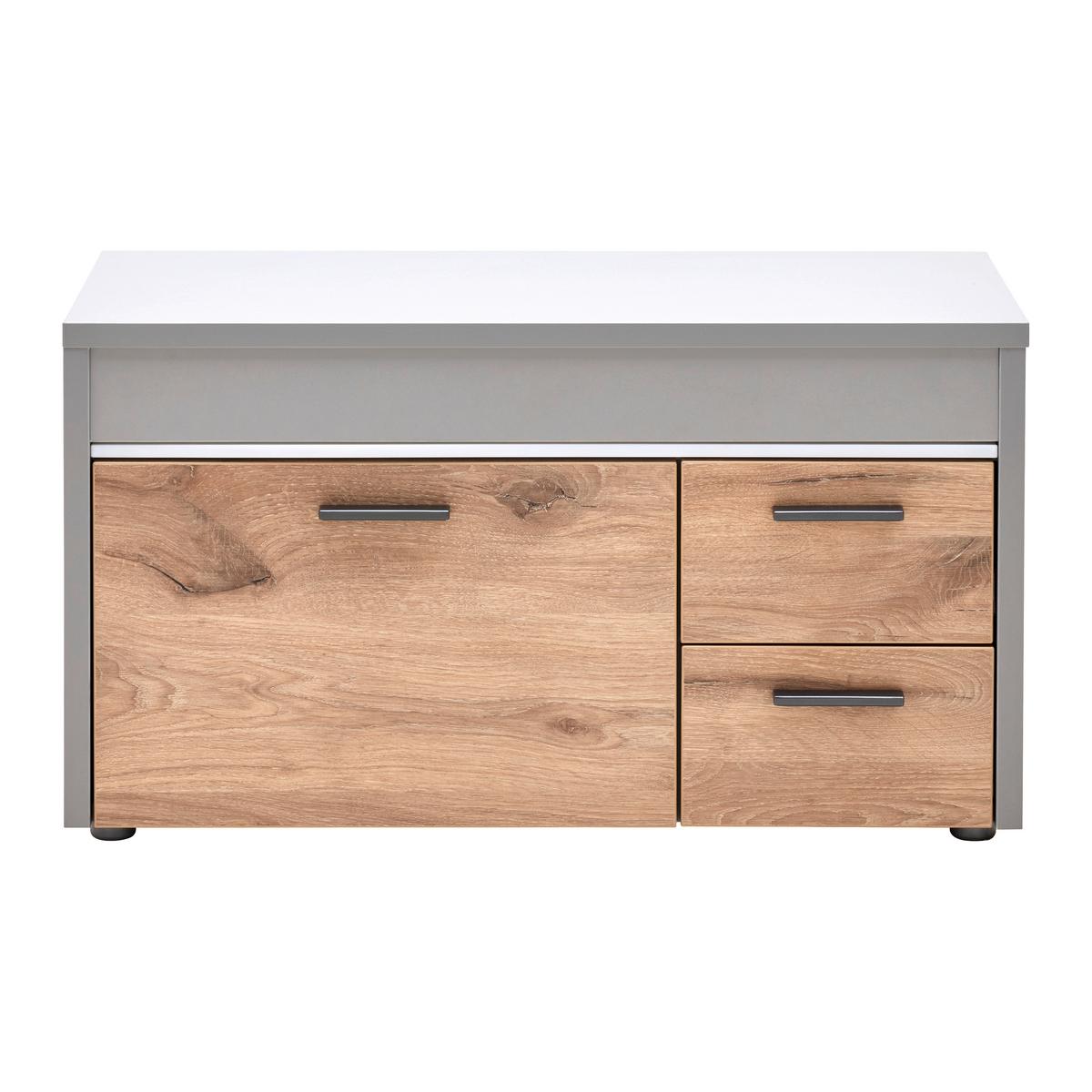 Garderobenbank Dynamic in Hellgrau - Modern, Holzwerkstoff (80/45/37cm) - Mömax