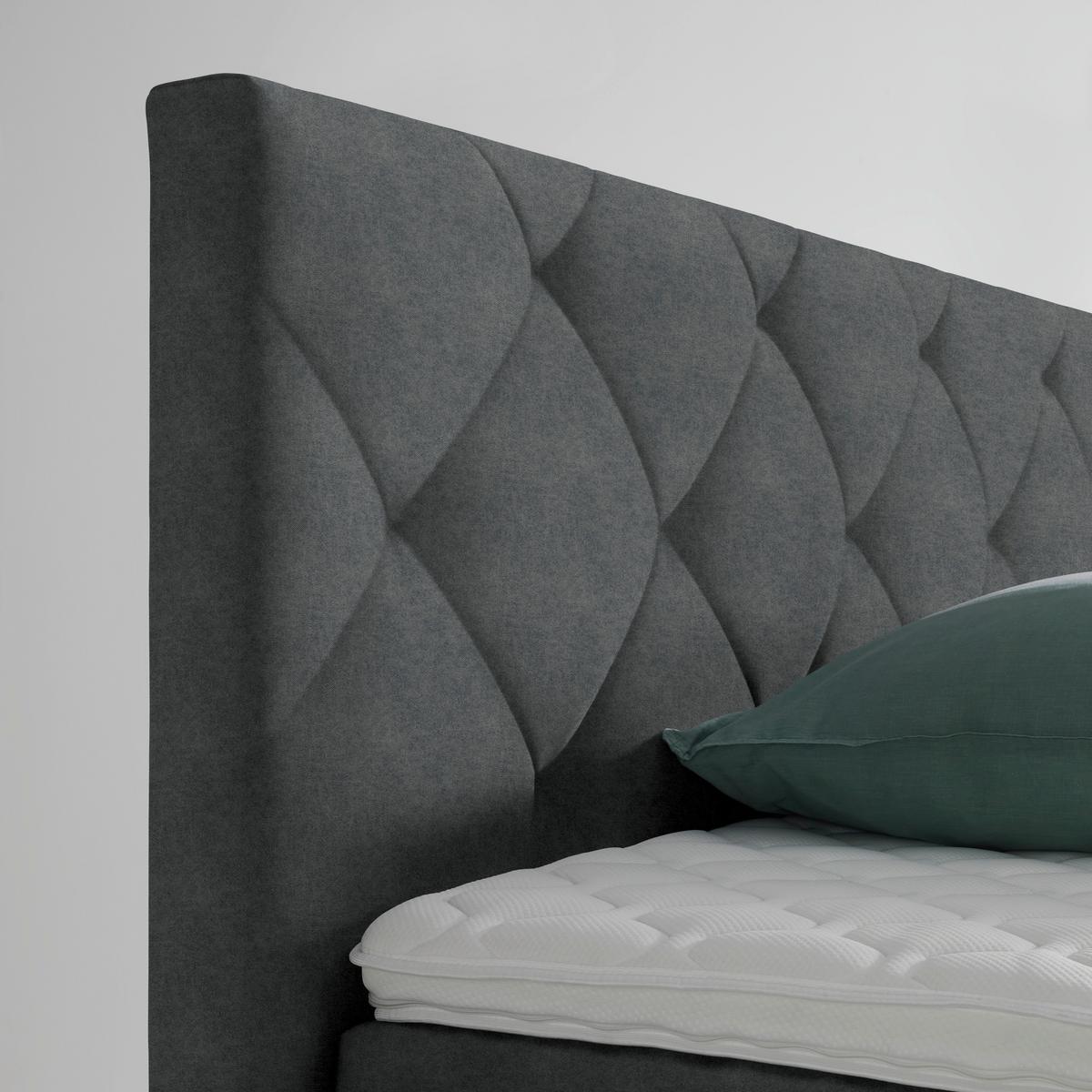 Boxspringbett Adele Anthrazit ca. 180x200cm - Anthrazit, KONVENTIONELL, Holz/Holzwerkstoff (180/200cm) - Mömax