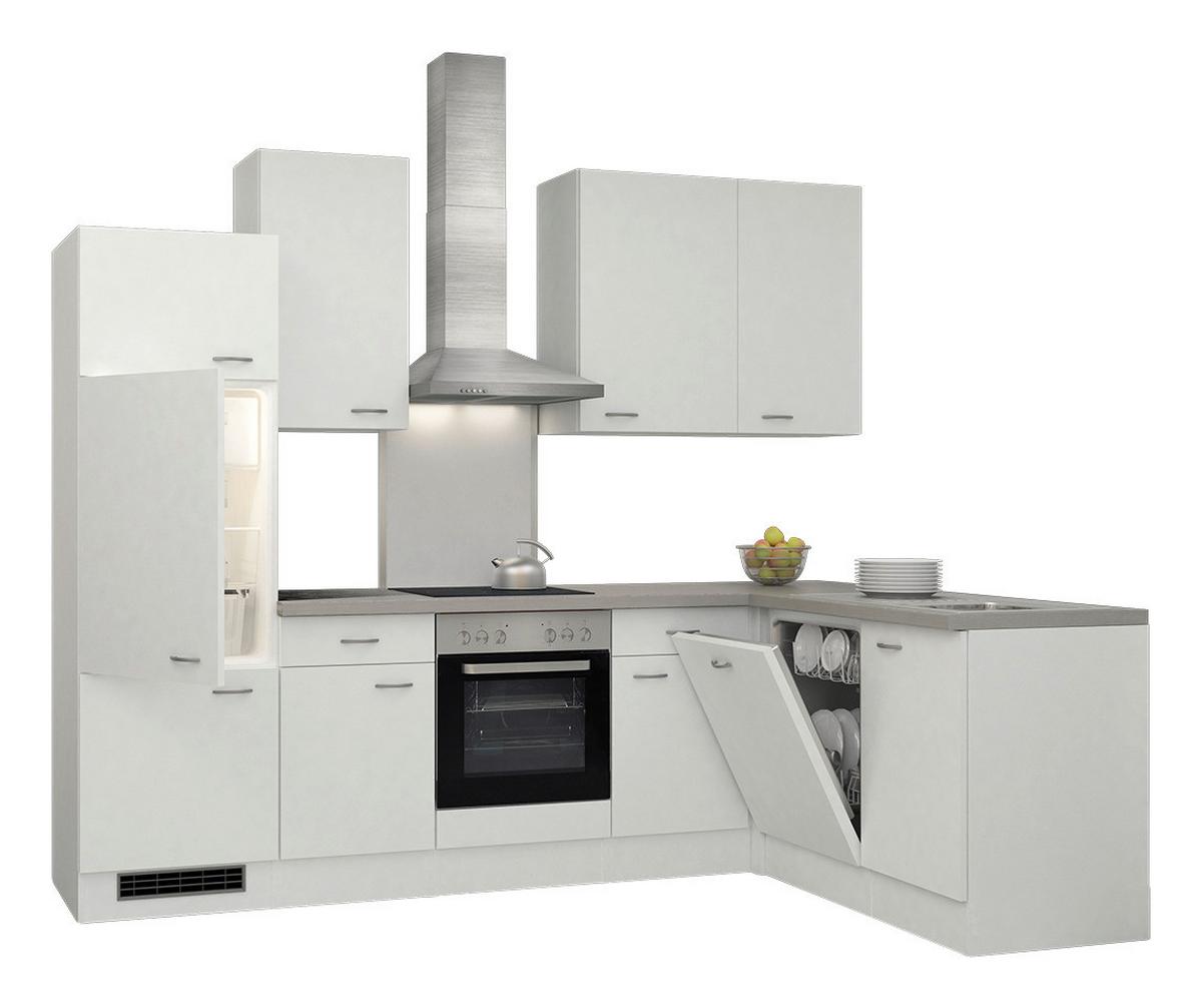 Kuhinjski Blok Brez Aparatov Wito, Bela - barve nerjavečega jekla/bela, Konvencionalno, umetna masa/leseni material (280/170cm) - FlexWell