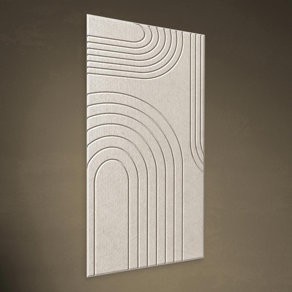 Akustikpaneel Milena Beige ca. 30x60cm - Beige, Textil (30/60cm) - Premium Living