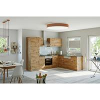 Eckküche Winkelblock ohne Geräte ca. 210x270 cm Eiche - Apfelbaumfarben/Eichefarben, MODERN, Holzwerkstoff (210/270cm) - Held