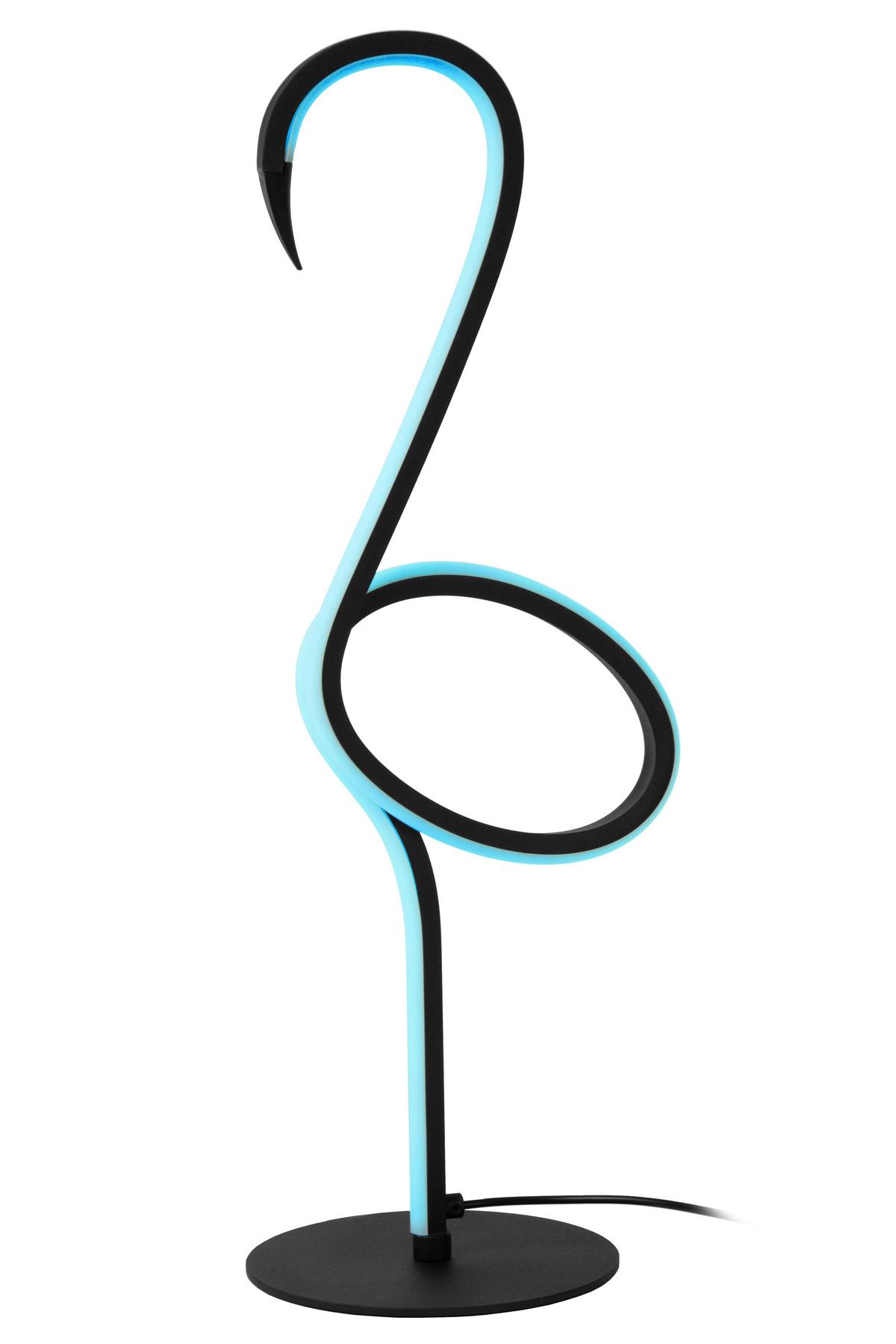 LAMPA STOŁOWA LED 05545/06/99 - FLAMINGO - czarny/różnokolorowy, Lifestyle, metal (15/18.1/49.5cm) - Lucide