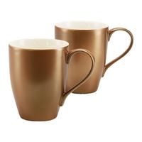 Csészekészlet 25847 - aranyszínű/fehér, Basics, kerámia - Creatable