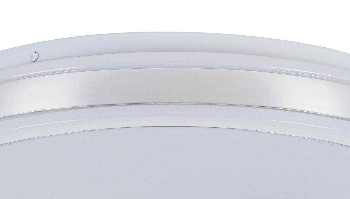 Stropna Led-svetilka Farbi - barve kroma/bela, Moderno, kovina/umetna masa (38/38/6cm) - Mömax