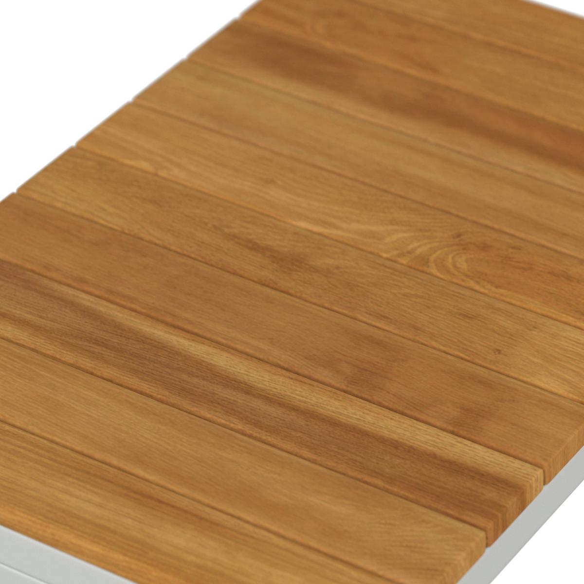 GARTENLIEGE EDUARDO - Grau/Akaziefarben, Modern, Holz/Textil (200/60/70cm) - Bessagi Garden
