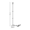 LED-GOLVLAMPA MAVIS - svart, Modern, metall (18/140cm) - Modern Living