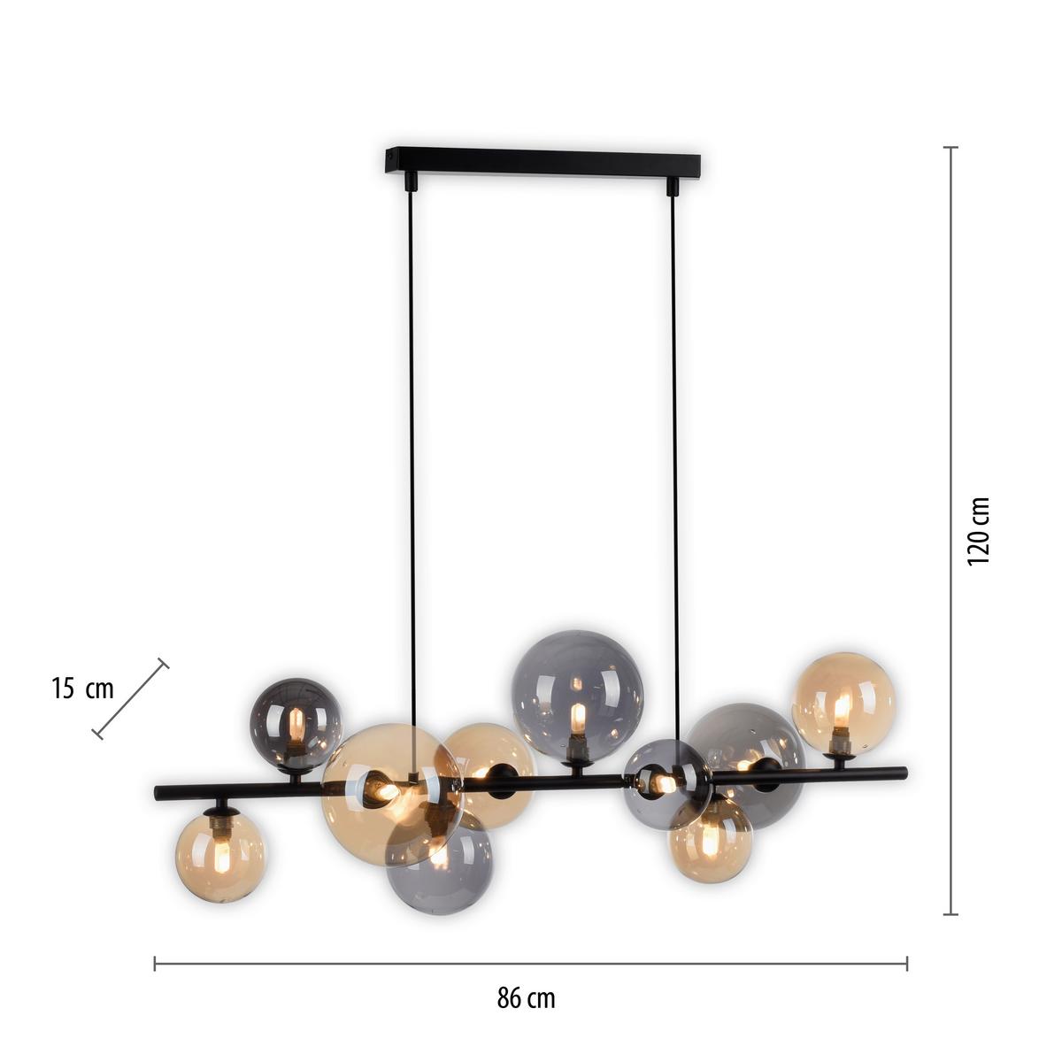 Pendelleuchte Popsicle max. 3 Watt - Kunststoff/Metall (85/23/130cm)