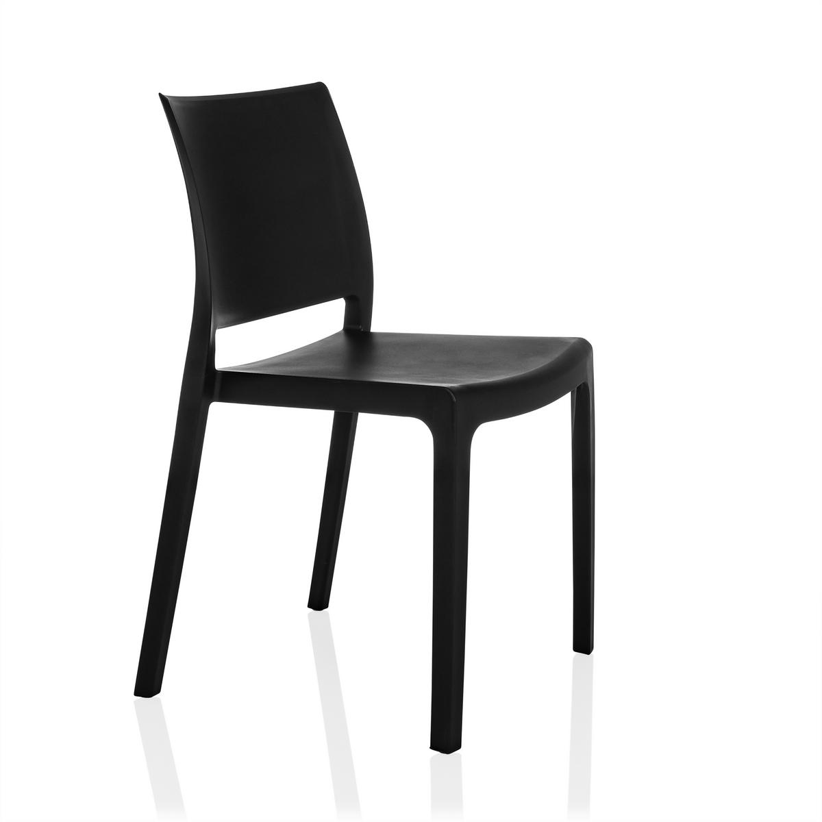 Stol T37 V, Črna - črna, Moderno, umetna masa (47/80/51cm) - MID.YOU