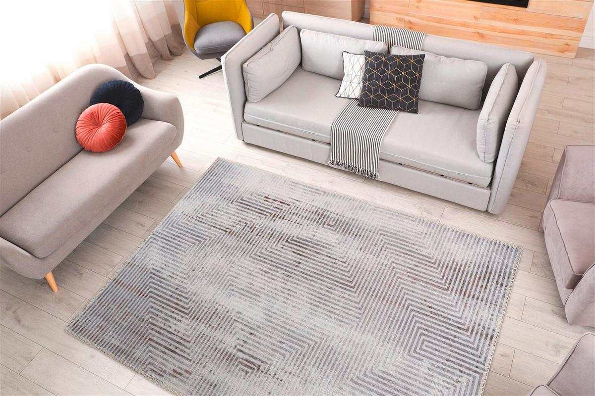 FLACHWEBETEPPICH MAYA 600 GRAU - Grau, Basics, Textil (80/150cm) - Kayoom