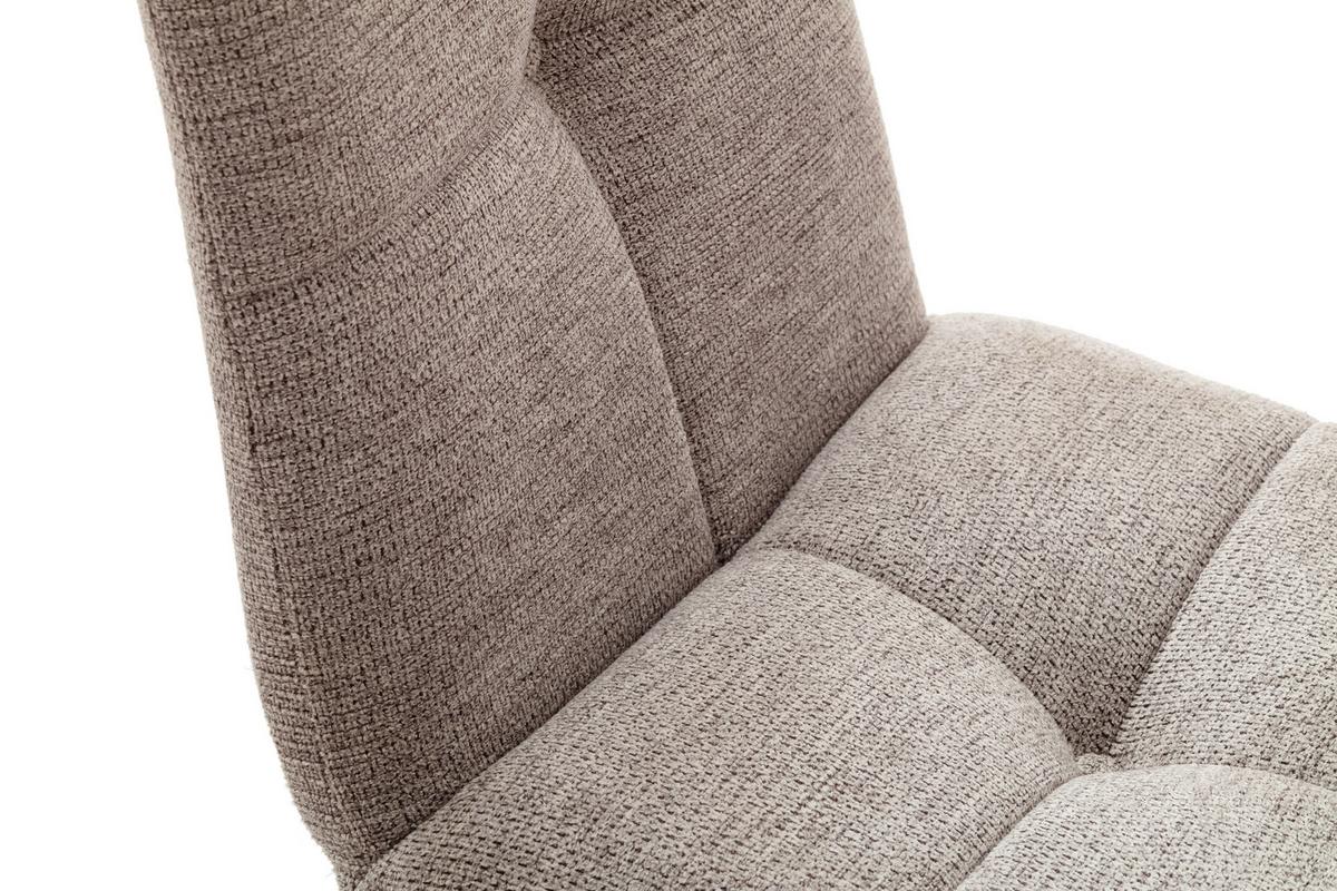 KRZESŁO KLAIPEDA - kolor dębowy/cappuccino, Design, drewno/tkanina (43/84/55cm) - Livetastic
