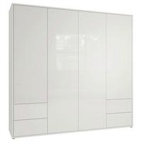 Omara S Klasičnimi Vrati Alice, Bela - bela/visoki sijaj, Trend, leseni material (224/214/60cm) - Carryhome