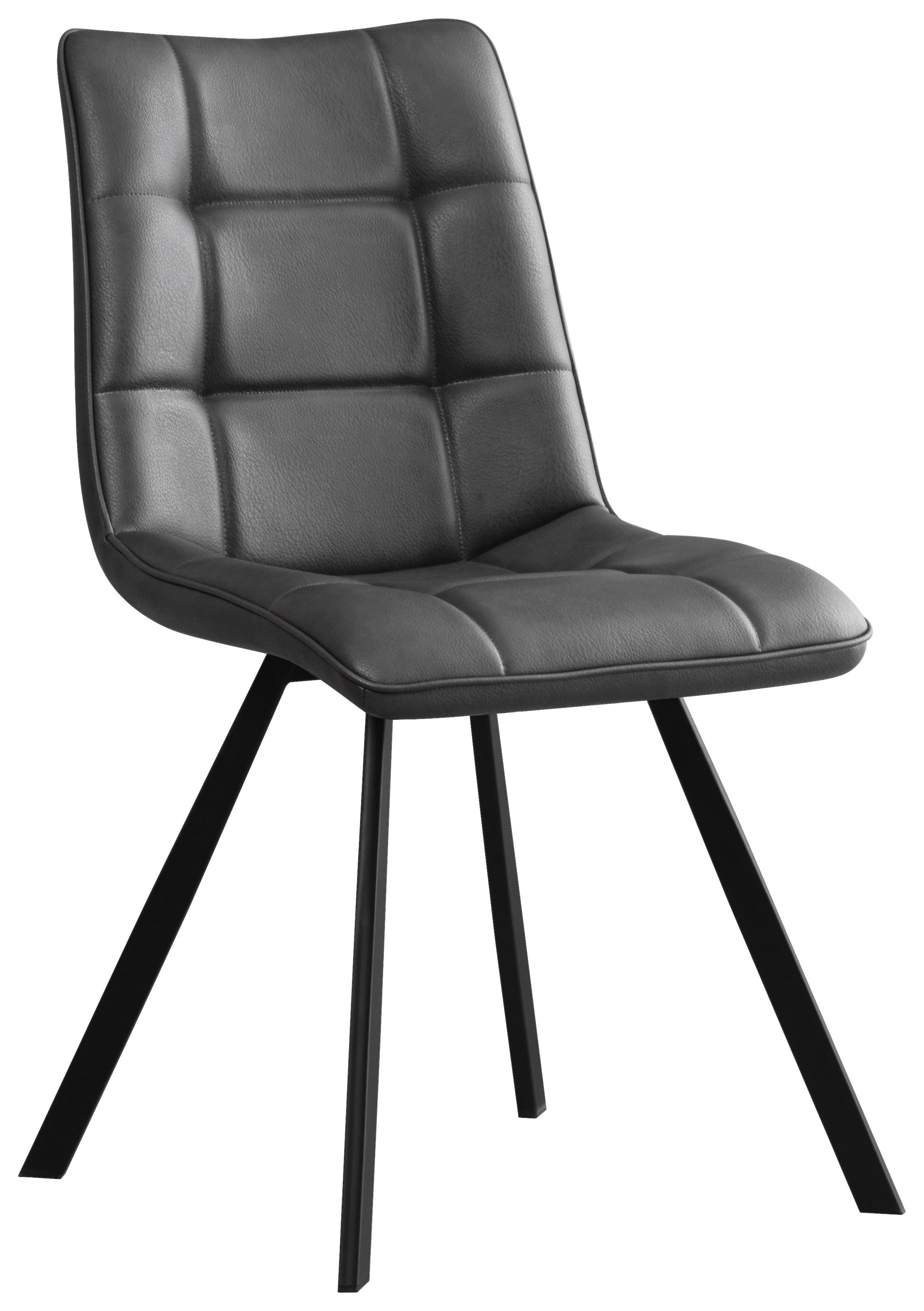 Scaun BOND - antracit/negru, Basics, lemn/metal (47/86/61cm) - Mömax