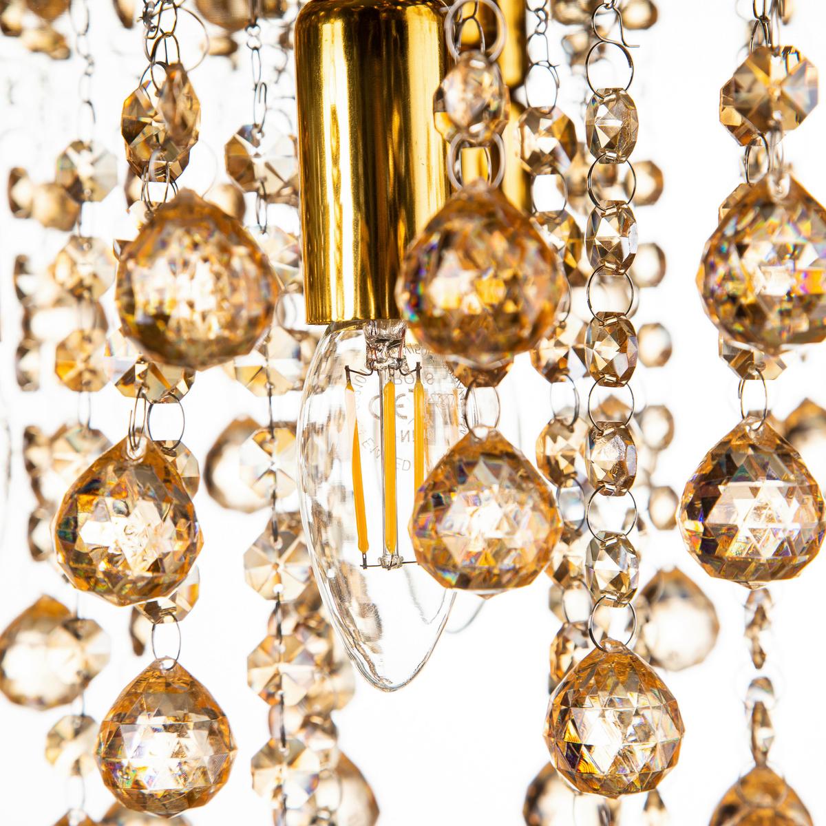 DECKENLEUCHTE 63040545 LONDON - Goldfarben, Lifestyle, Kunststoff/Metall (46/27cm) - Globo