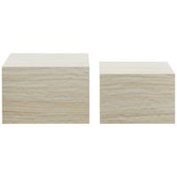 Măsuță de cafea AVRIL - culoare natur, Design, material pe bază de lemn (60/52/40/35/60/52cm) - Modern Living