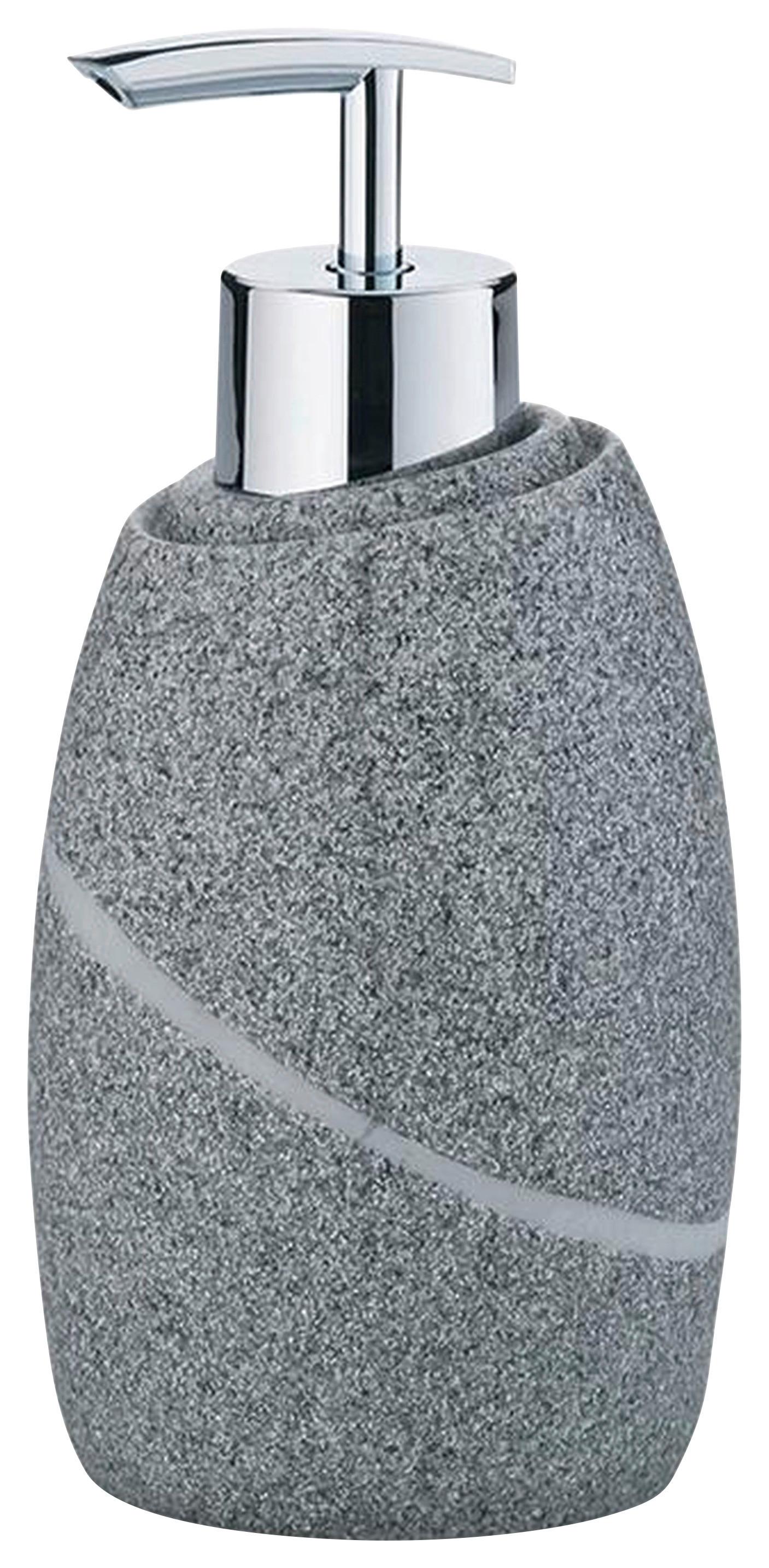 DOZOWNIK NA MYDŁO 20257 - szary, Basics, tworzywo sztuczne (7,5/16cm) - Kela