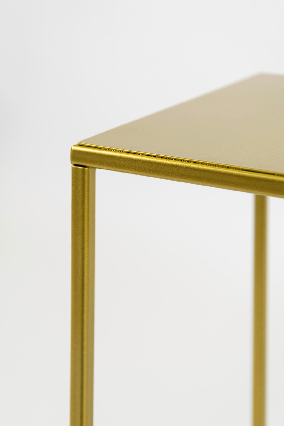Blumenständer Goldfarben - Goldfarben, Basics, Metall (19/77/19cm)