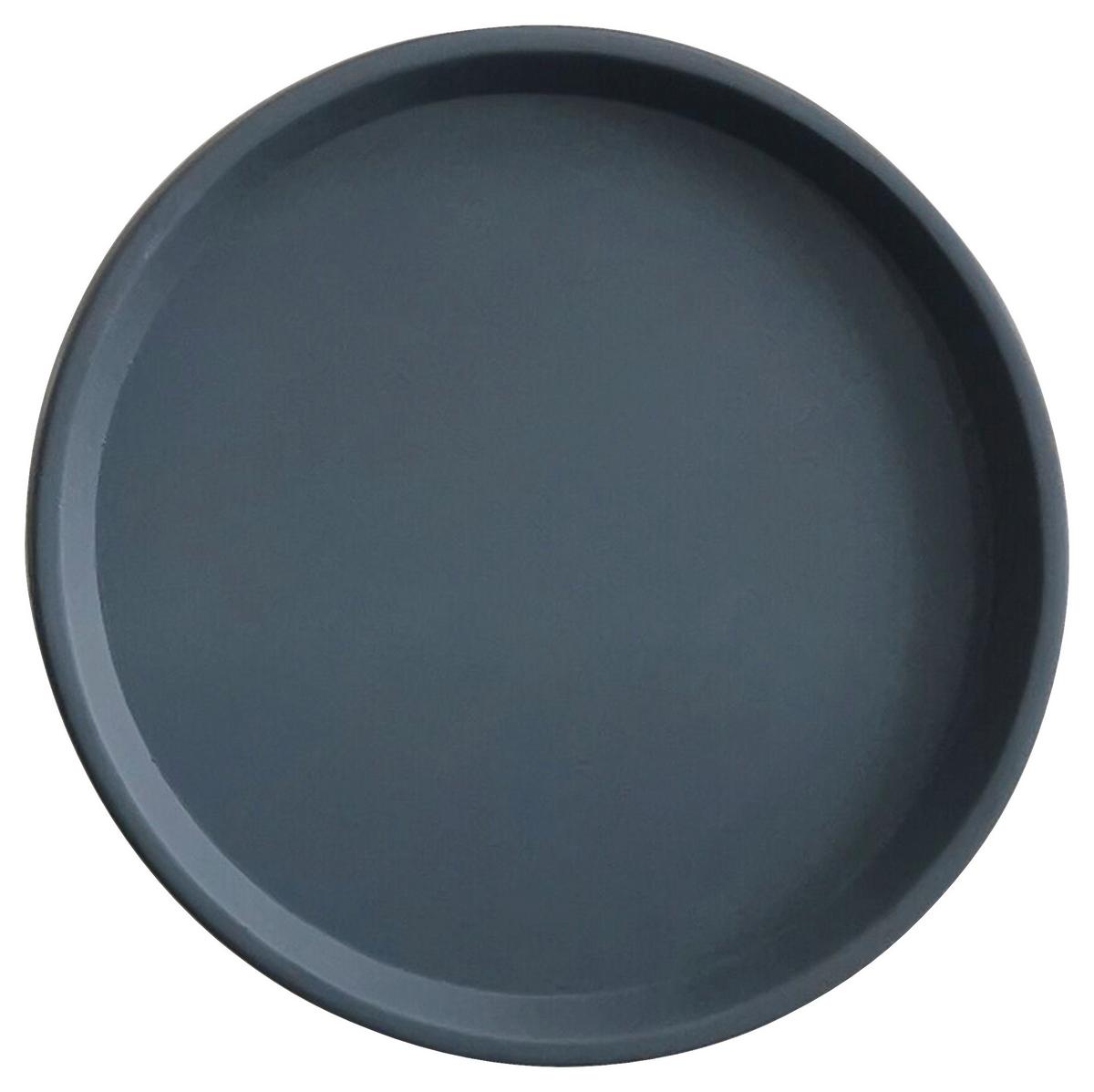 Dekoteller Phil Grau - Grau, MODERN, Stein (18,8/2cm) - Modern Living