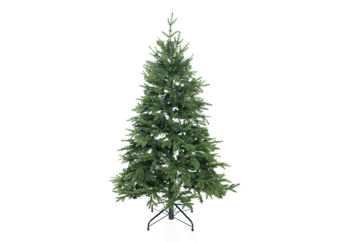 Weihnachtsbaum Evergreen Sherwood Grün ca. H: 150cm - Waldgrün, Basics, Kunststoff (104/150cm)