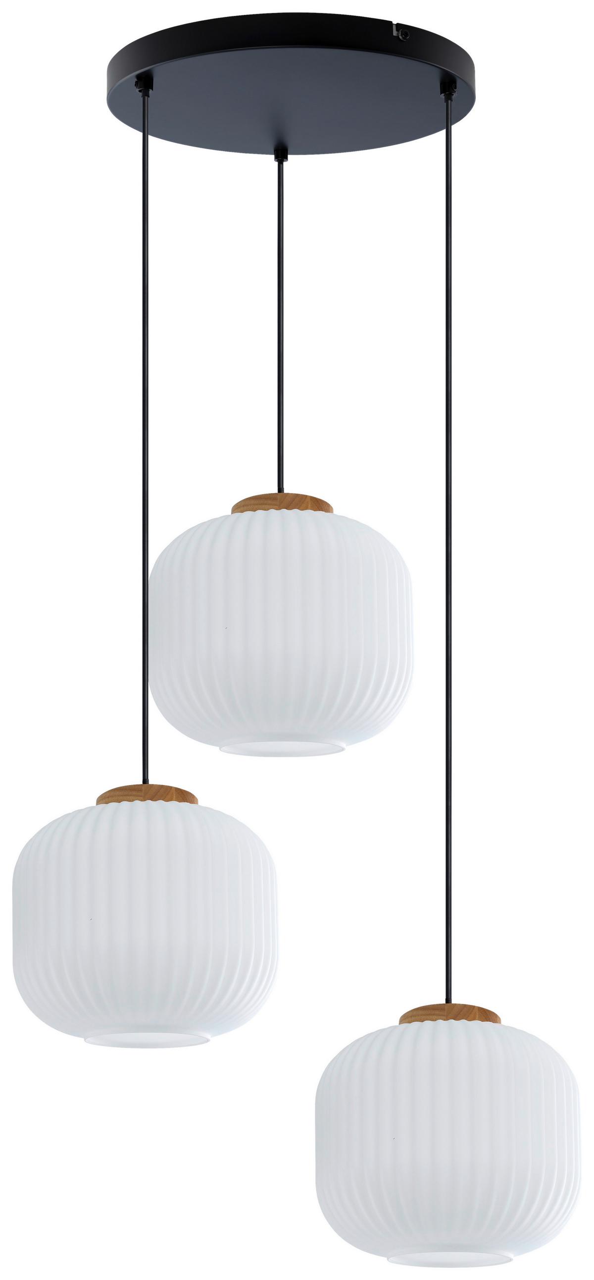 LAMPA WISZĄCA ANNA - biały, Trend, metal/drewno (47.5/120cm) - Collett's Monde