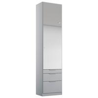 DULAP USI ROTATIVE ALABAMA - argintiu/gri deschis, Modern, material pe bază de lemn (47/229/54cm) - Modern Living