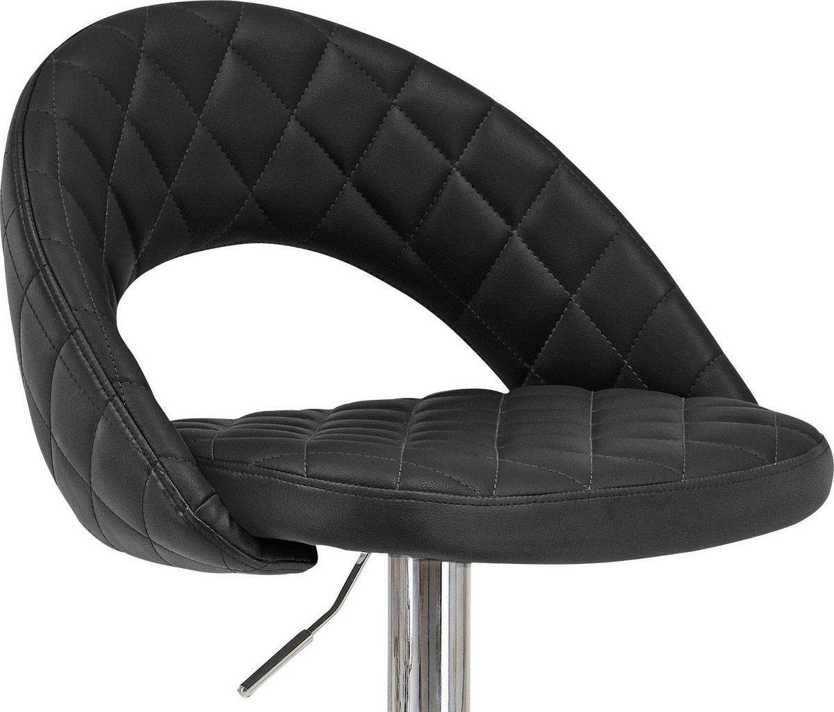 Barski Stol Martin, Črna - barve kroma/črna, Moderno, kovina/tekstil (55/89-110/53cm) - Mömax