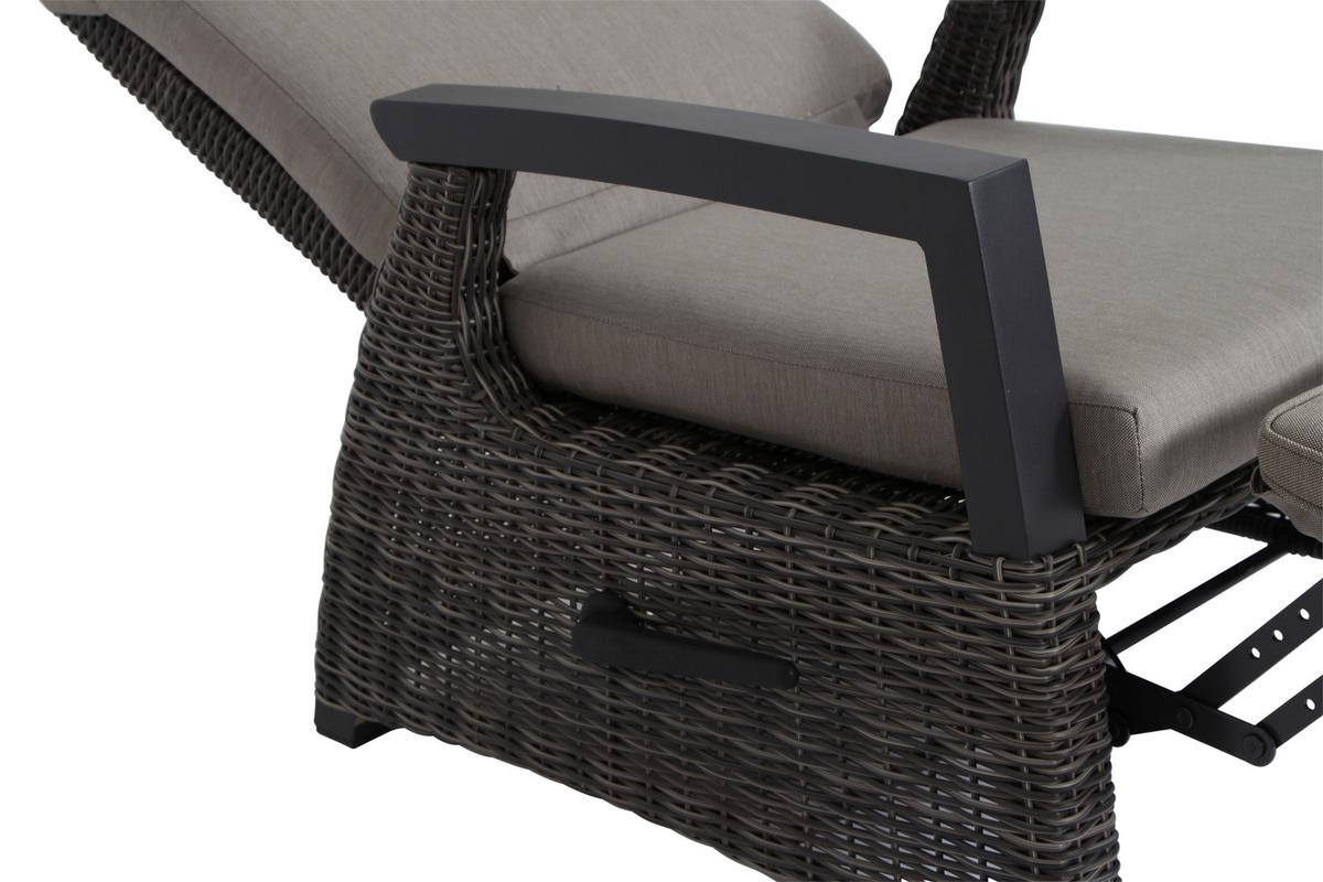 Loungegarnitur Corido 4-tlg. Grau - Grau, Basics, Kunststoff/Textil (72/103/83cm) - Siena Garden