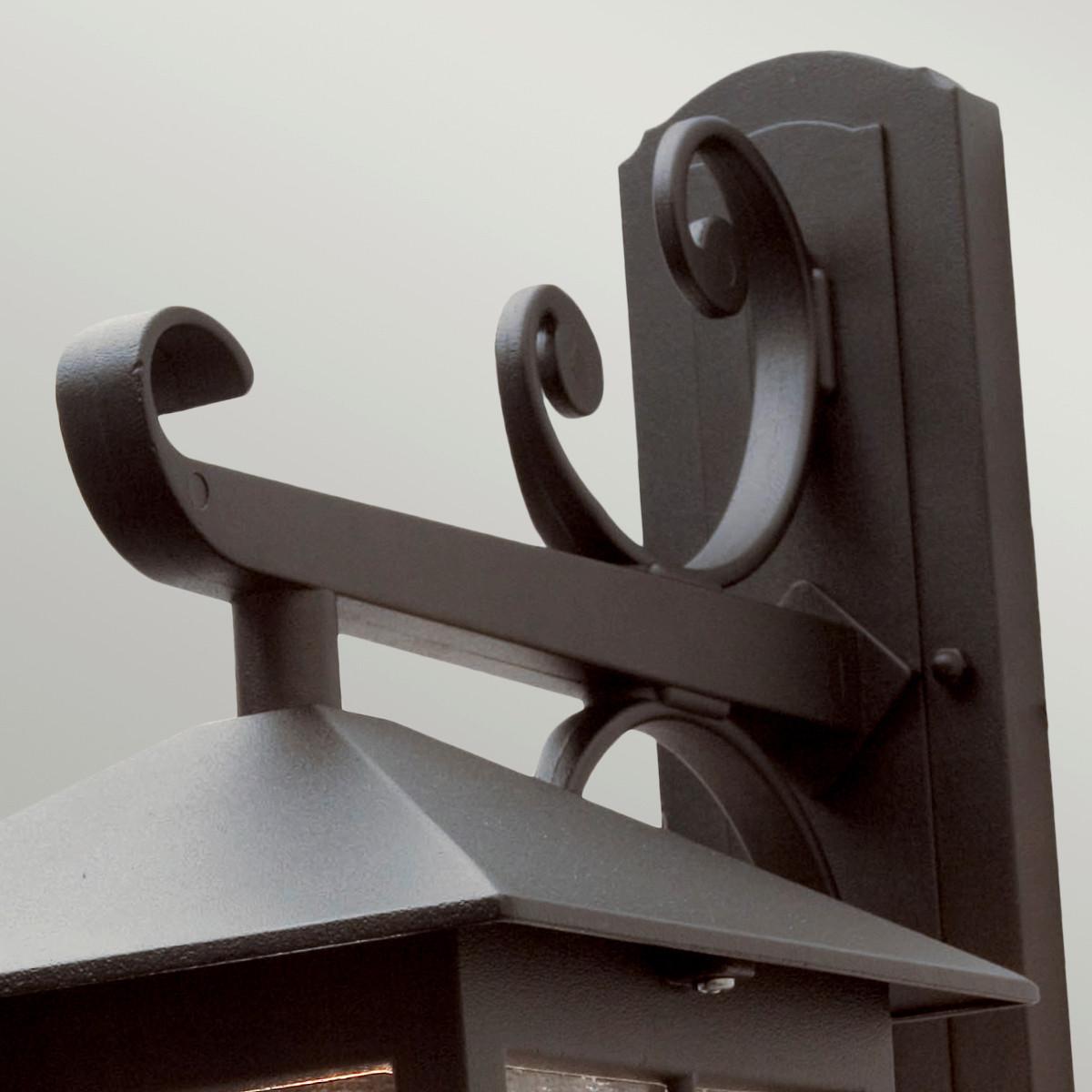 Zinda Vanjska Svjetiljka Crna Boja - crna, Basics, staklo/metal (18.5/40/31cm)