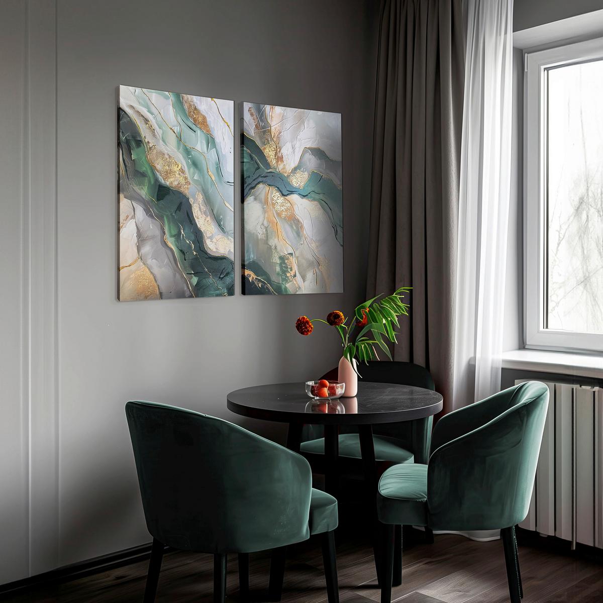 Bilderset CA Multicolor - Multicolor, Basics, Holz/Textil (50/70cm)