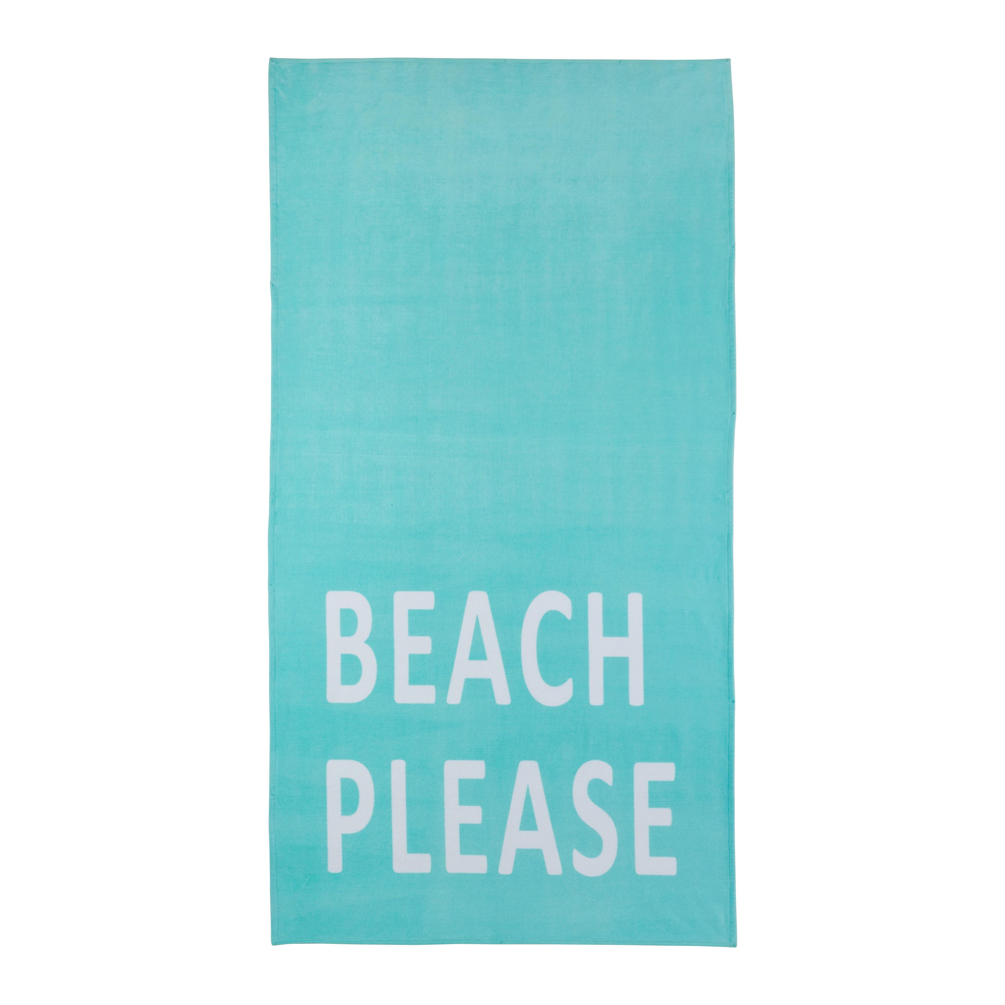 Strandtuch Patsy Türkis ca. 90x180cm - Türkis, KONVENTIONELL, Textil (90/180cm) - Mömax